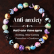 Bohemian Natural Fire Agate Beaded Bracelet For Women