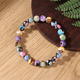 Bohemian Natural Fire Agate Beaded Bracelet For Women