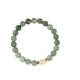 Perlen-Kristall-Armband mit grünem Jade Naturstein