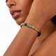 Natürlicher Citrin & grünes Tigerauge Perlenarmband