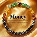 Natural Citrine & Green Tiger's Eye Beaded Bracelet