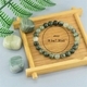 Armband mit grünen Natursteinperlen