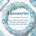 L2239-Außenhandelsarmband Aquamarin-Kristallarmband mit unregelmäßigen Tonnenperlen