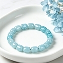 L2239-Außenhandelsarmband Aquamarin-Kristallarmband mit unregelmäßigen Tonnenperlen