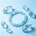 L2239-Außenhandelsarmband Aquamarin-Kristallarmband mit unregelmäßigen Tonnenperlen