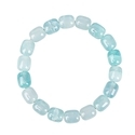 L2239-Außenhandelsarmband Aquamarin-Kristallarmband mit unregelmäßigen Tonnenperlen