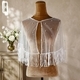 Perlen-Tassel-Mesh-Schal, kurzärmelige Braut-Überwurf-Cardigan