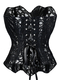 Court Corset Mesh Breathable Shapewear Top Hollow Lace Bustier
