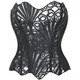 Court Corset Mesh Breathable Shapewear Top Hollow Lace Bustier