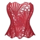 Court Corset Mesh Breathable Shapewear Top Hollow Lace Bustier