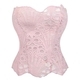Court Corset Mesh Breathable Shapewear Top Hollow Lace Bustier