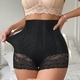 Women's Tummy Control Shaping Shorts With Lace Trim