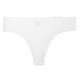 Ribbed Low-Rise Thong With Wavy Edge