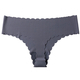 Ribbed Low-Rise Thong With Wavy Edge