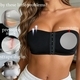 Strapless Front Closure Push-Up Tube Bra For Women