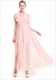 Elegantes A-Linien-Maxikleid aus Chiffon mit angesetzten Ärmeln und Verzierungen