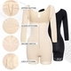 Long Sleeve Adjustable Straps Zip Waist Trainer Bodysuit
