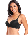 Schwarzer französischer Spitzen-Dessous-BH