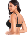 Schwarzer französischer Spitzen-Dessous-BH