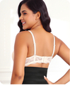 Schwarzer französischer Spitzen-Dessous-BH
