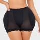 Black Plus Size Low-Rise Hip Padded Enhancer Panty