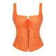 Court Style Fishbone Corset Waist Trainer Jacquard Bustier Top