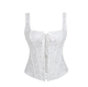 Court Style Fishbone Corset Waist Trainer Jacquard Bustier Top