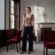 Pattern Floral Ruched Stretch Shaping Camisole Corset Top