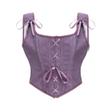 Renaissance Corset Tube Top With Double Shoulder Straps