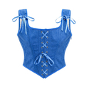 Renaissance Corset Tube Top With Double Shoulder Straps