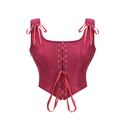 Renaissance Corset Tube Top With Double Shoulder Straps