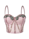 Strass-Netz halbtransparentes schlankmachendes Camisole-Korsett-Top