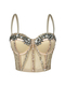 Strass-Netz halbtransparentes schlankmachendes Camisole-Korsett-Top