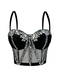 Strass-Netz halbtransparentes schlankmachendes Camisole-Korsett-Top