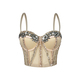 Strass-Netz halbtransparentes schlankmachendes Camisole-Korsett-Top