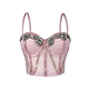 Strass-Netz halbtransparentes schlankmachendes Camisole-Korsett-Top