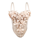3D-Blumen-Camisole-Top Slim Fit Fischgräten-BH