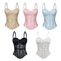 Lace Corset Top Camisole Women's Push-Up Shapewear Outerwear