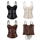 Lace Embroidered Corset Slimming Fitted Cami Top