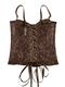 Lace Embroidered Corset Slimming Fitted Cami Top
