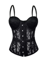 Lace Embroidered Corset Slimming Fitted Cami Top