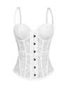 Lace Embroidered Corset Slimming Fitted Cami Top