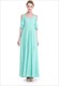 Chiffon-Maxikleid in A-Linie mit Cold-Shoulder-Spaghettiträgern und V-Ausschnitt