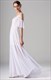 Chiffon-Maxikleid in A-Linie mit Cold-Shoulder-Spaghettiträgern und V-Ausschnitt