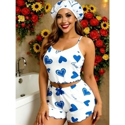 P553 Blue Heart 2 + Hat