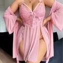 Damen Spitzen-Rückenfreier Schrittloser Bodysuit