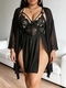 Women's Lace Backless Crotchless Bodysuit