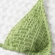 Shirred Multi-Needle Two-Piece Bikini Swimwear For Women