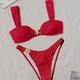 Solid Color Strapless High-Cut Bikini With Metal Starfish Detail