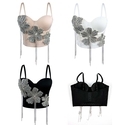 Rhinestone Flower Corset Bustier Outerwear